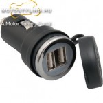 Dupla USB adapter szivargyújtó aljzathoz kép