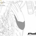 Első sárvédő toldat, Puig Triumph TIGER EXPLORER 1200 XC (2016) kép
