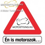 Én is motorozok... matrica kép