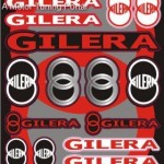 Matrica szett, GILERA kép