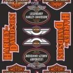 Matrica szett, HARLEY DAVIDSON kép