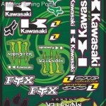 Matrica szett, KAWASAKI kép