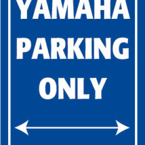 Bike It alumínium parkolótábla – csak Yamaha parkoló kép