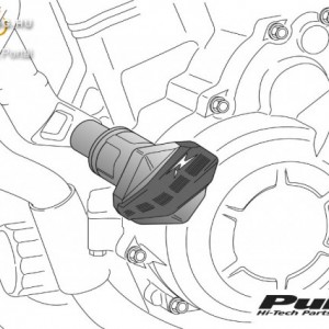 Bukógomba, Puig R12 Ducati MONSTER 620/800/1000/695 (2003-2014) kép