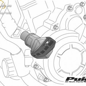 Bukógomba, Puig R12 Kawasaki ER-6F (2009-2011) kép