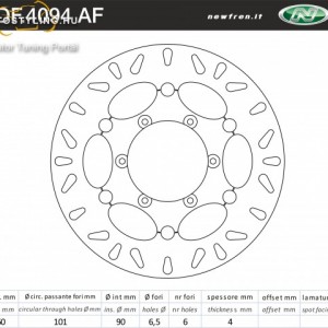 Féktárcsa DF.4094 AF kép