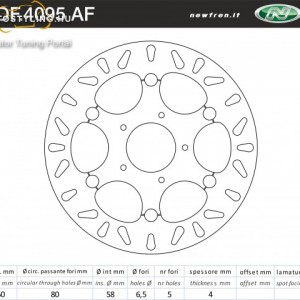 Féktárcsa DF.4095 AF kép