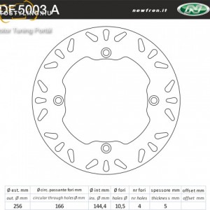 Féktárcsa DF.5003 A kép