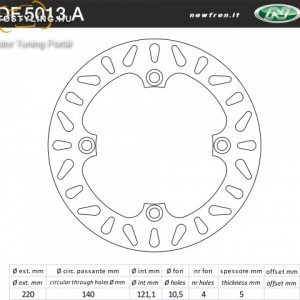 Féktárcsa DF.5013 A kép