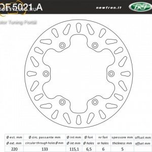 Féktárcsa DF.5021 A kép