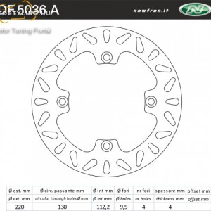 Féktárcsa DF.5036 A kép
