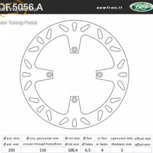 Féktárcsa DF.5056 A kép