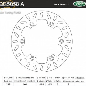 Féktárcsa DF.5058 A kép