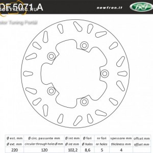 Féktárcsa DF.5071 A kép