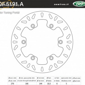 Féktárcsa DF.5191 AF kép