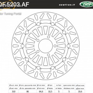 Féktárcsa DF.5203 AF kép
