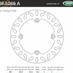Féktárcsa DF.5269 A kép